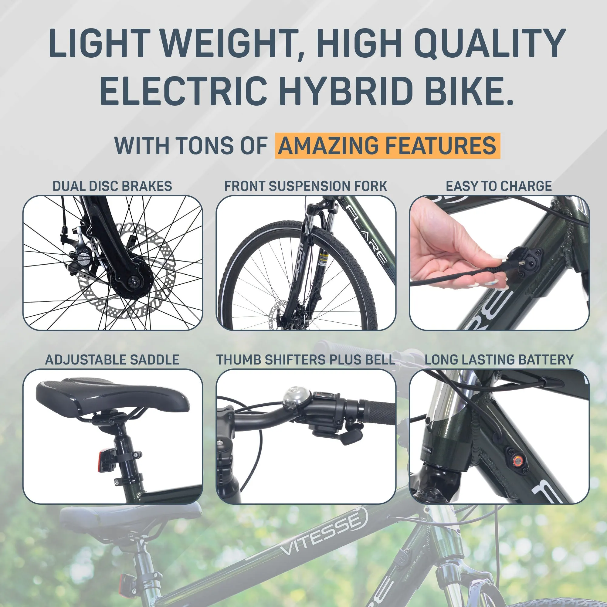 700C VITESSE FLARE | ELECTRIC HYBRID BIKE