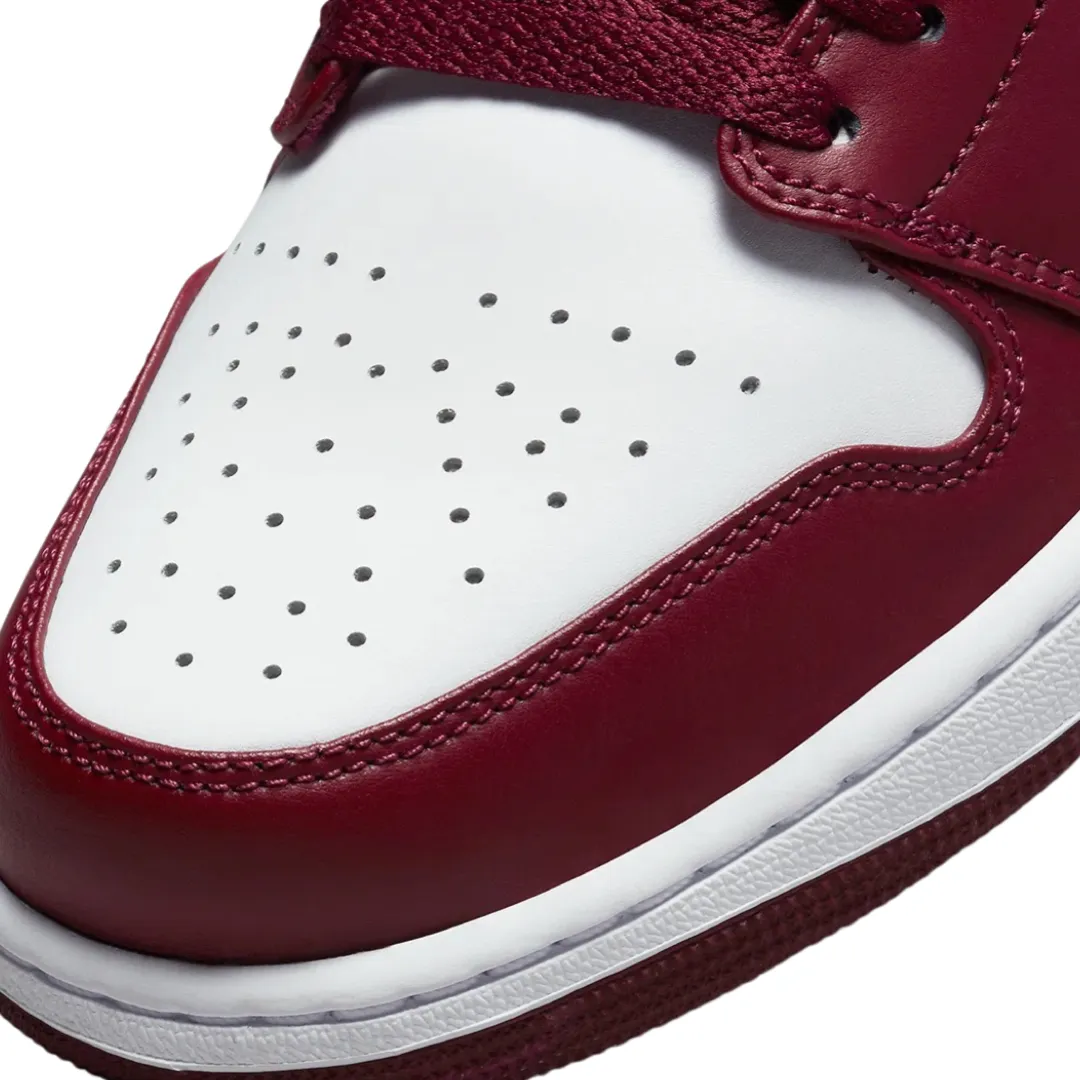 Air Jordan 1 Low GS Cherrywood Bordeaux White