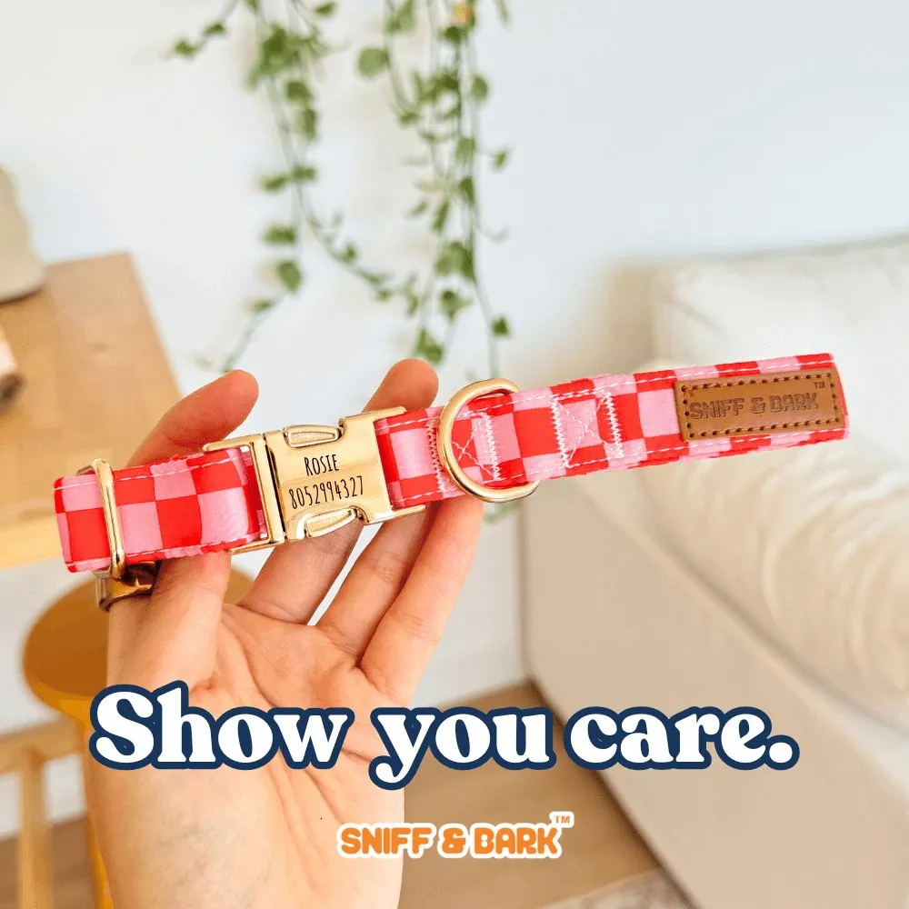 Checker Pink Unbreakable Collar™