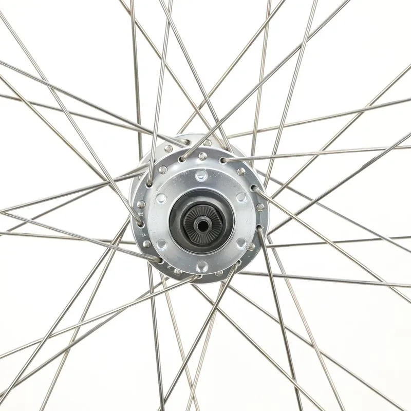 Electra Townie Go! 8D 26" Front E-bike Wheel, Black, 6-Bolt Disc, DC-20 Hub