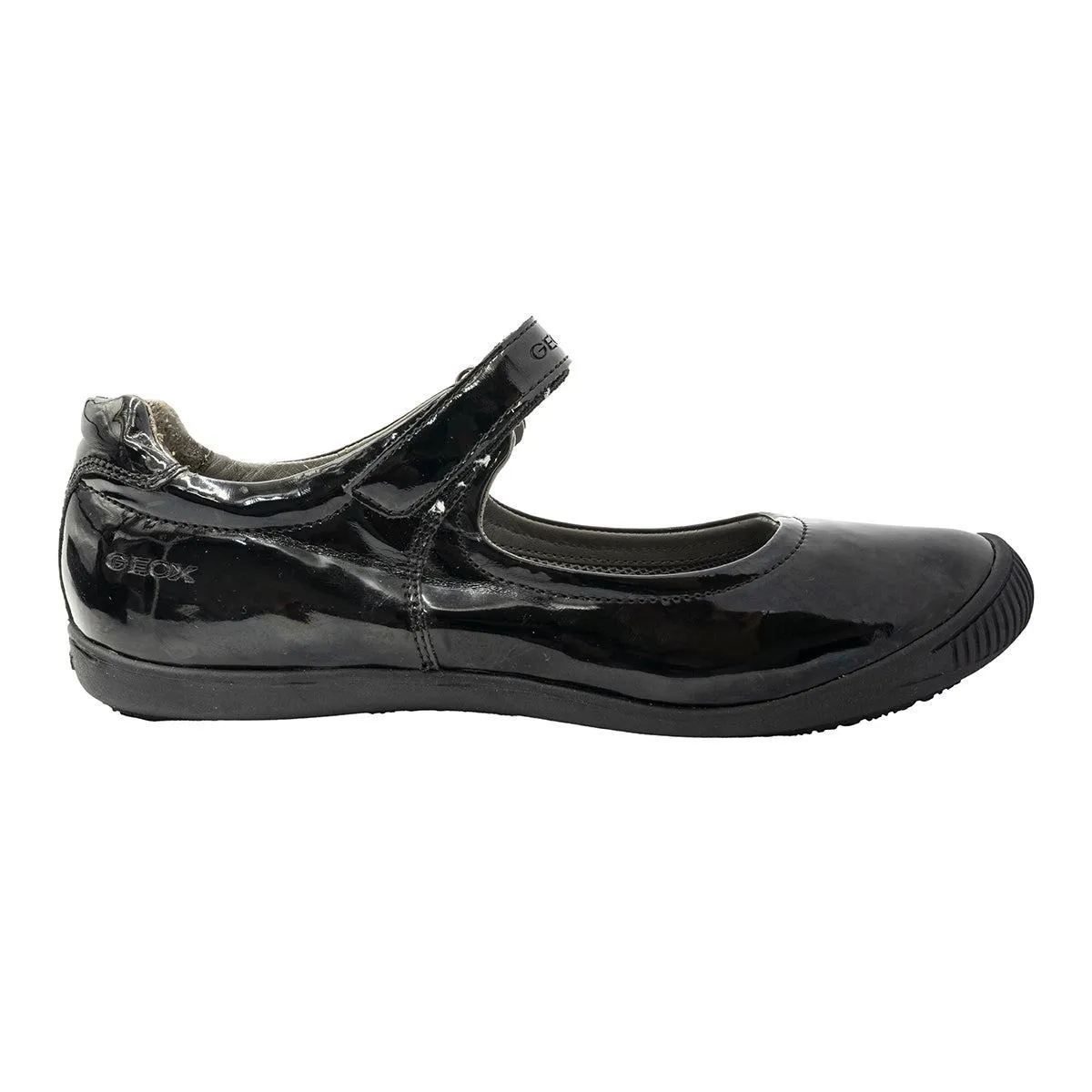 Geox Respira Mary Jane Ballerinas Patent Leather Black Colour For Women
