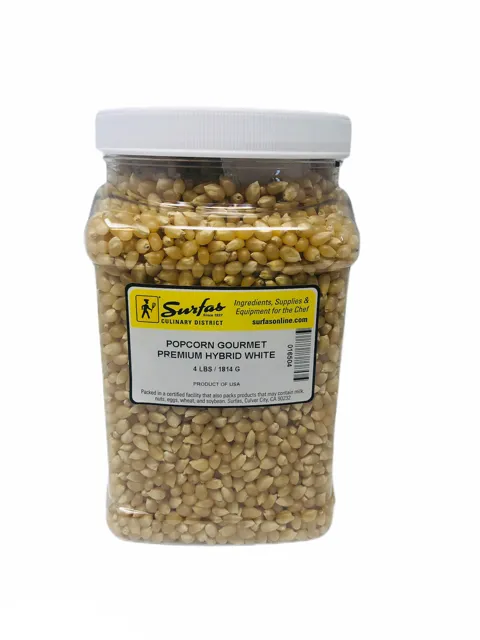 Gourmet Premium Hybrid White Popcorn 4lbs