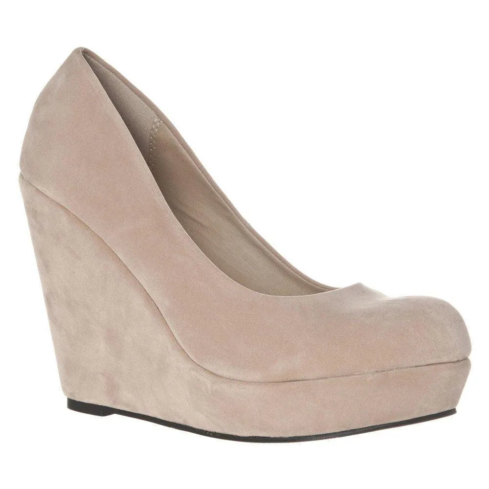 Haylee Wedge High Heeled Platform Court Shoe