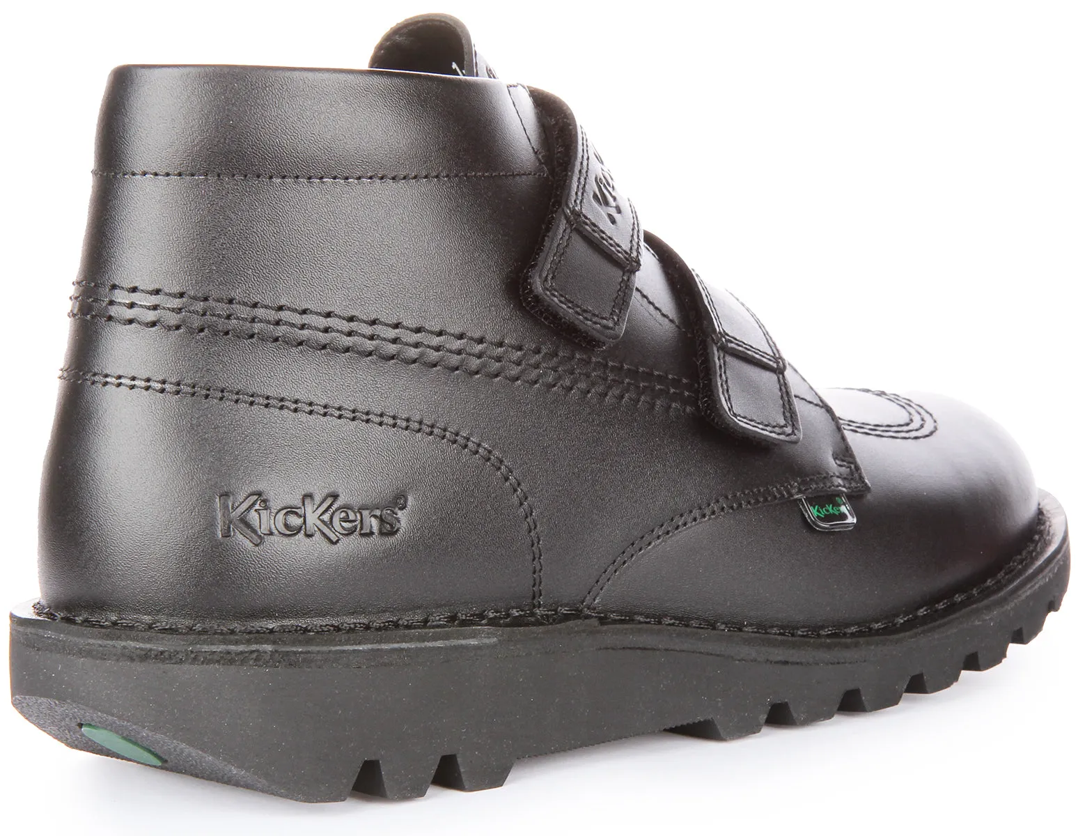 Kickers Kick Hi Velcro In Black For Men