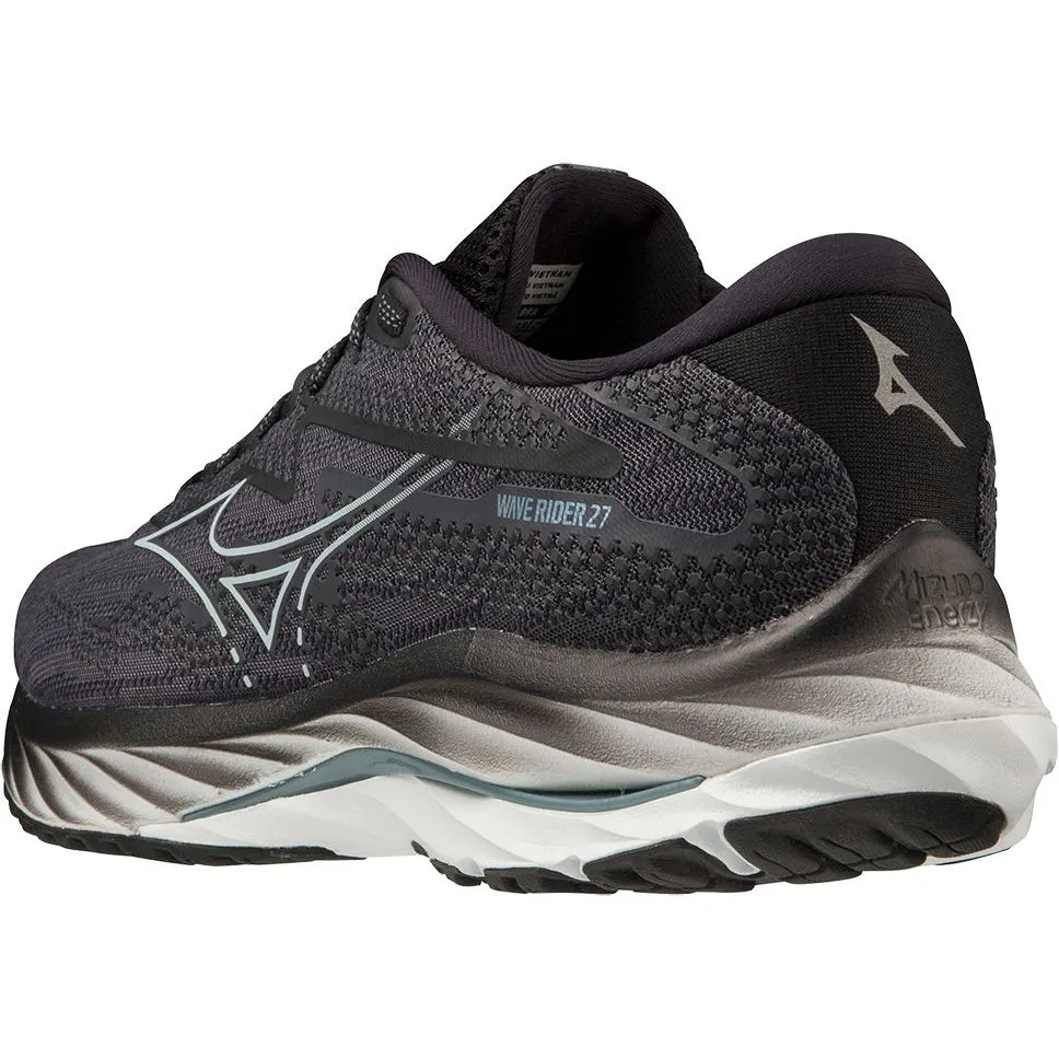 Mizuno Wave Rider 27 Mens Running Shoes - Black