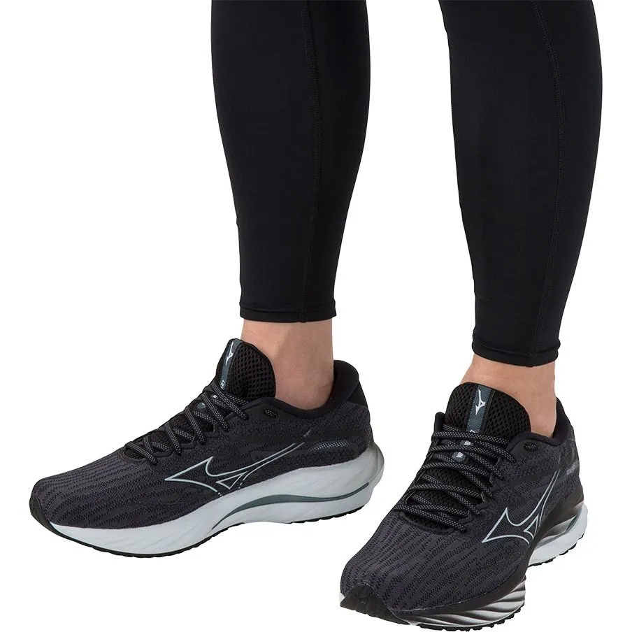 Mizuno Wave Rider 27 Mens Running Shoes - Black