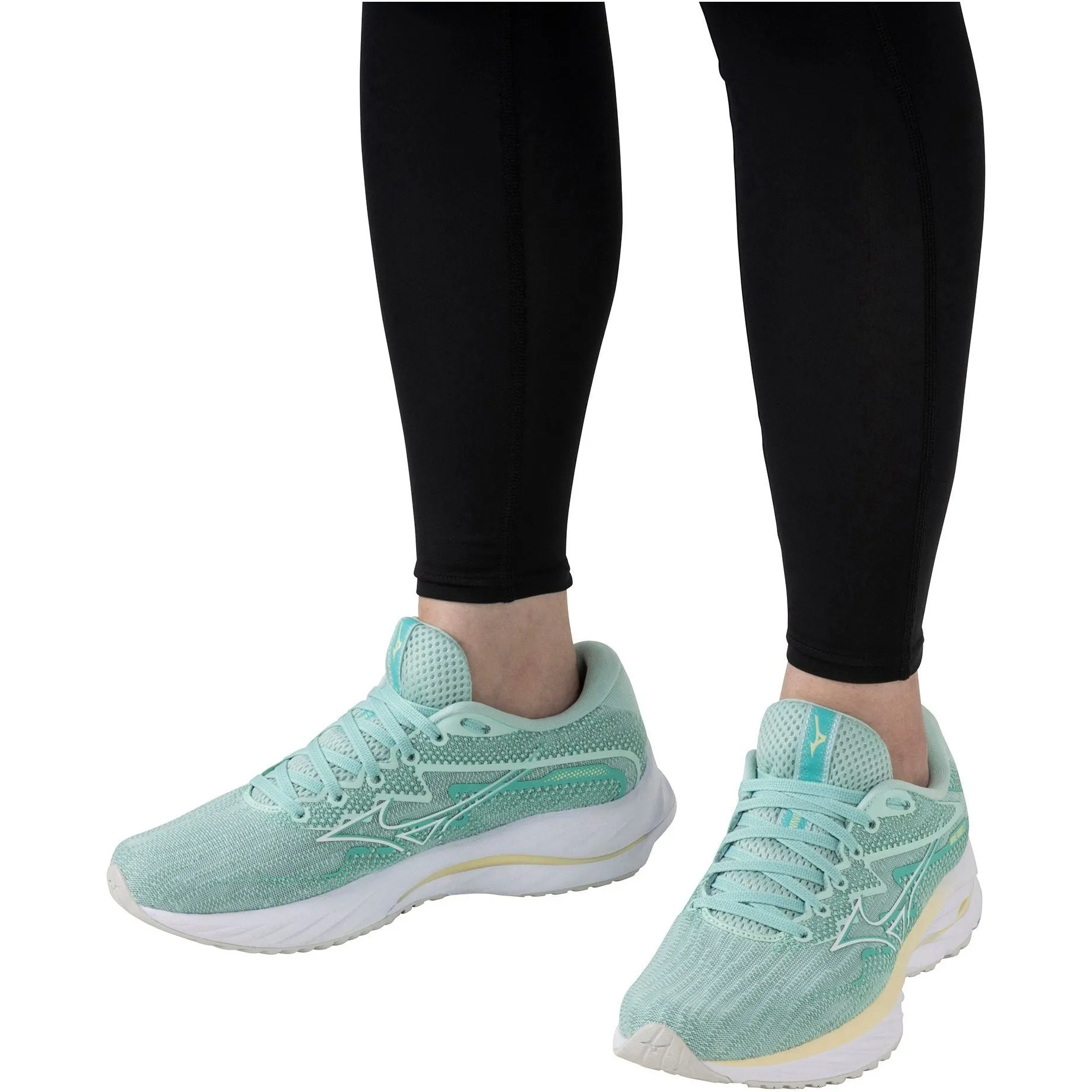 Mizuno Wave Rider 27 Womens Running Shoes - Green