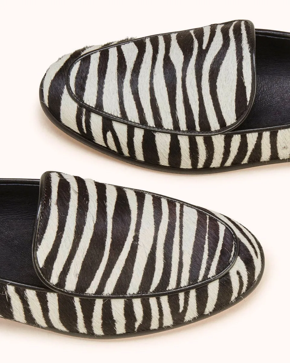 Mocassins En Cuir Vonga - Noir Et Blanc